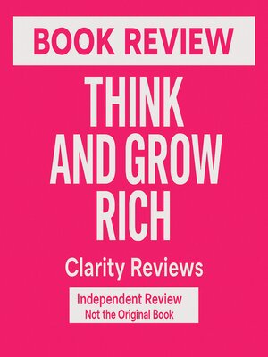 cover image of Think and Grow Rich — Book Review — Napoleon Hill